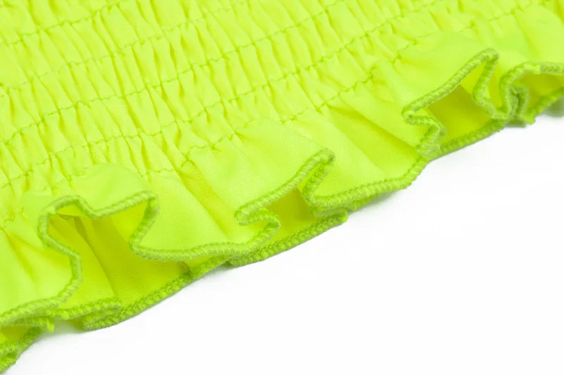Neon Green Orange Solid Elastic Tank Tops 2019 Summer Women Fahsion Sexy Bodycon Slim Party Casual Streetwear Crop | Женская одежда