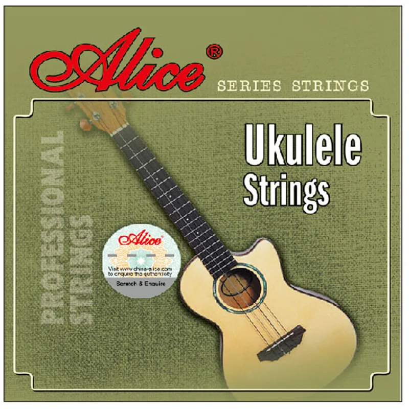 Профессиональный Струны для укулеле Алиса черный нейлон или чистый 4 строки AU02 AU04
