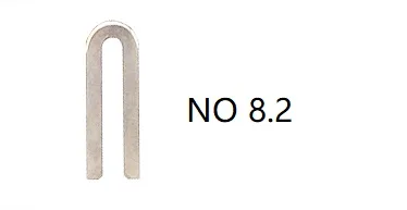 NO 8.2 1 шт. Профессиональный нагревательный нож лезвие для электрических режущих инструментов Горячий Резак Термическое режущее оборудование - Цвет: NO 8.2