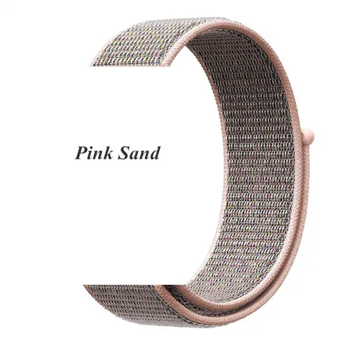Pink Sand 20 мм 22 мм нейлоновый ремешок для спортивных часов для samsung Galaxy Watch Active 46 мм 42 мм магнитный браслет для huawei Watch GT браслет - Цвет ремешка: Pink Sand