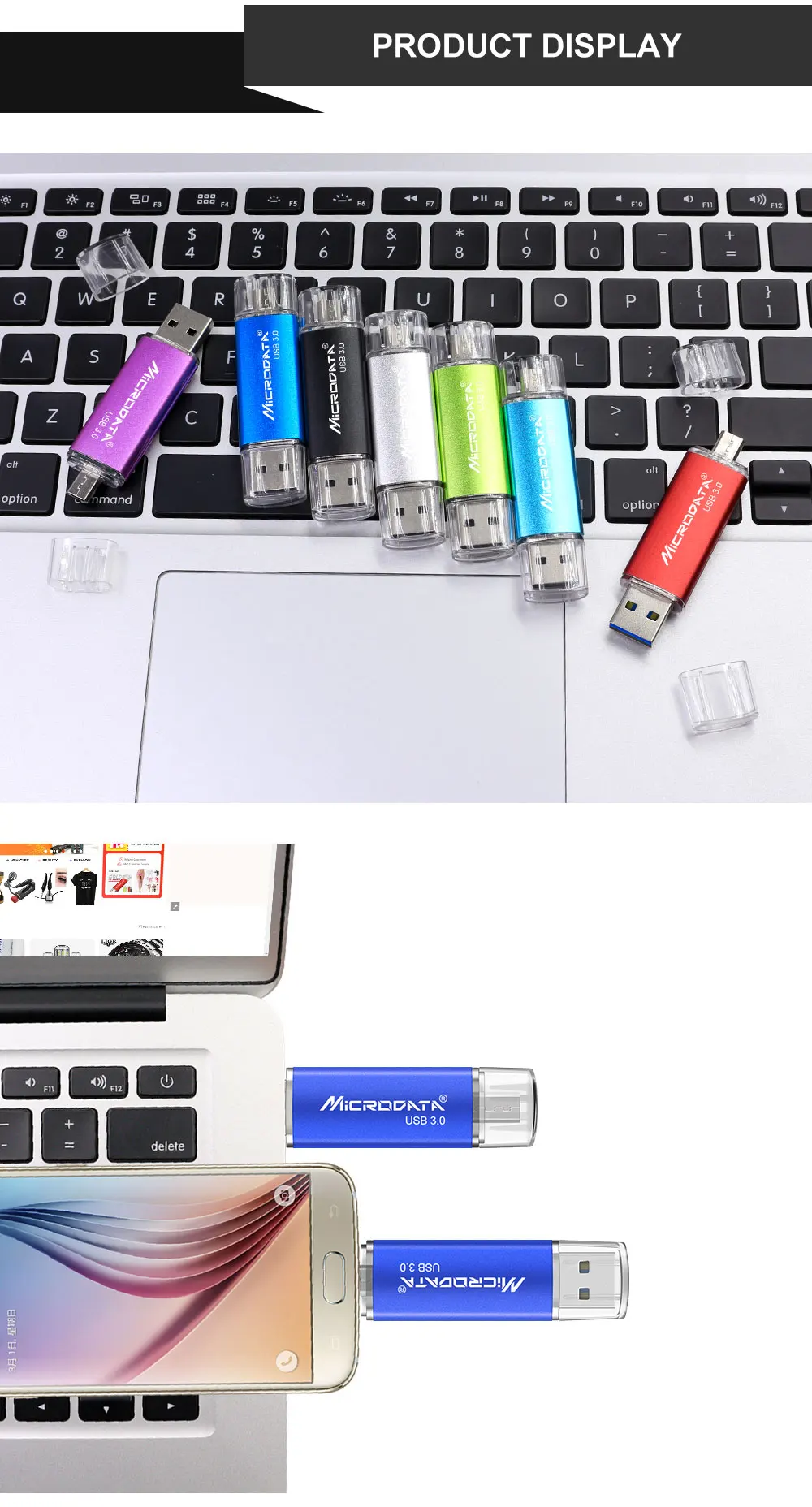 Флеш-накопитель Usb OTG3.0 с вращением, 128 ГБ, 64 ГБ, 32 ГБ, 16 ГБ, OTG, высокоскоростной флеш-накопитель 32 ГБ для телефона, USB3.0, карта памяти с реальным объемом