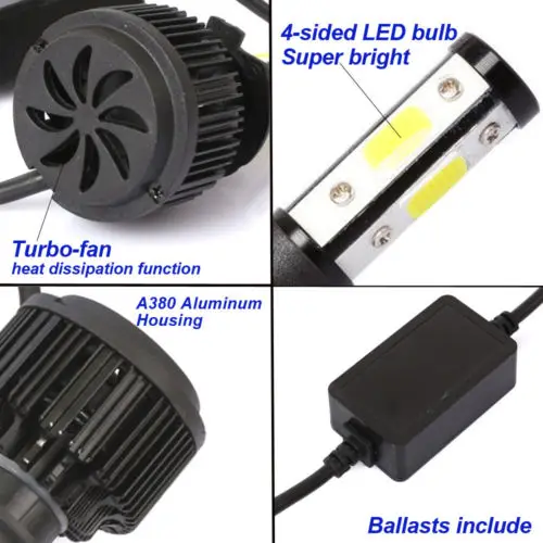 NITHTEYE 1200W 180000LM светодиодный комплект фар 9005 HB3 с высокими балками 6000K белая пара