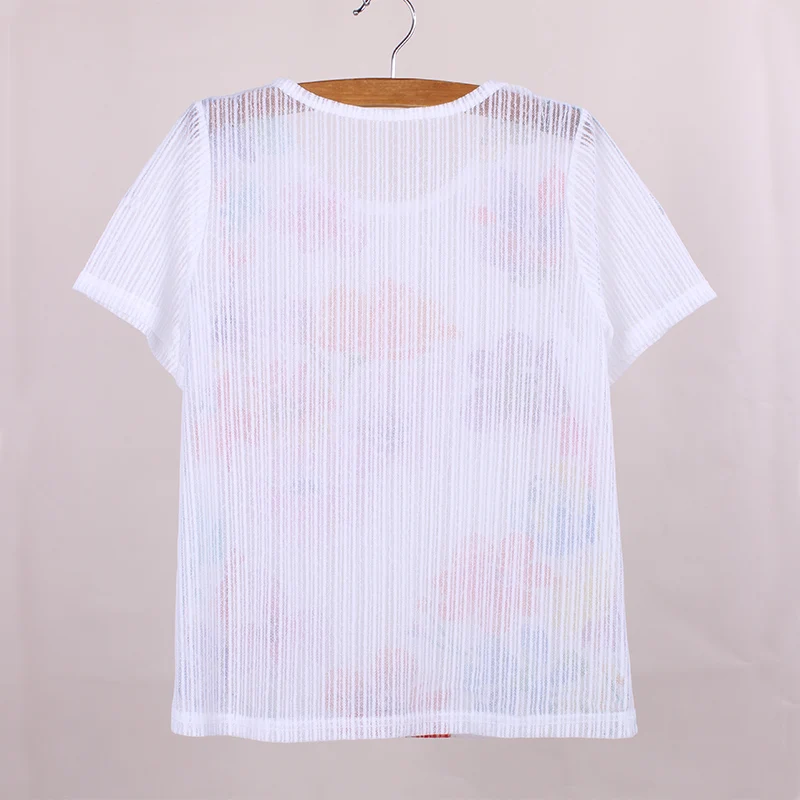 Красивые с цветочным принтом футболки для женщин дышащая ткань одежда vogue модная