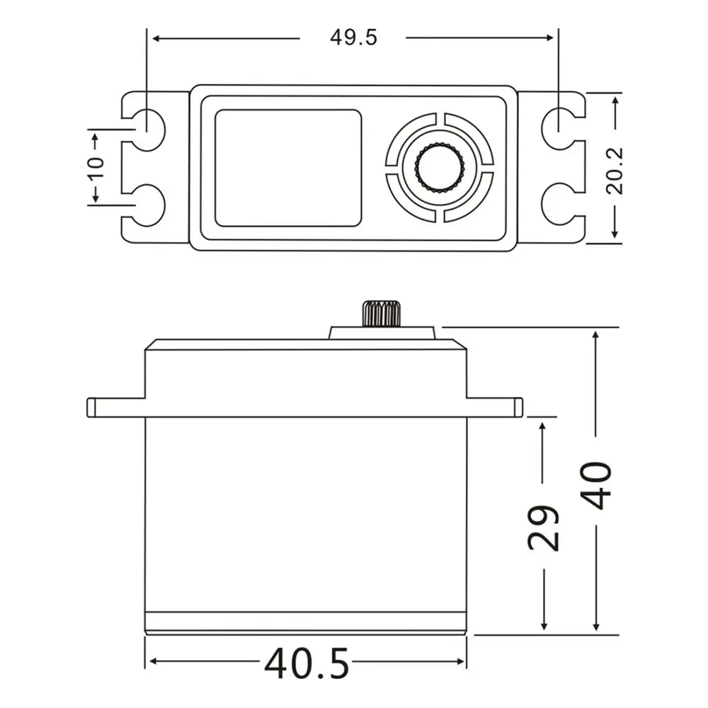 JX Servo DC6015 15 кг алюминиевый корпус металлический шестеренный сердечник цифровой