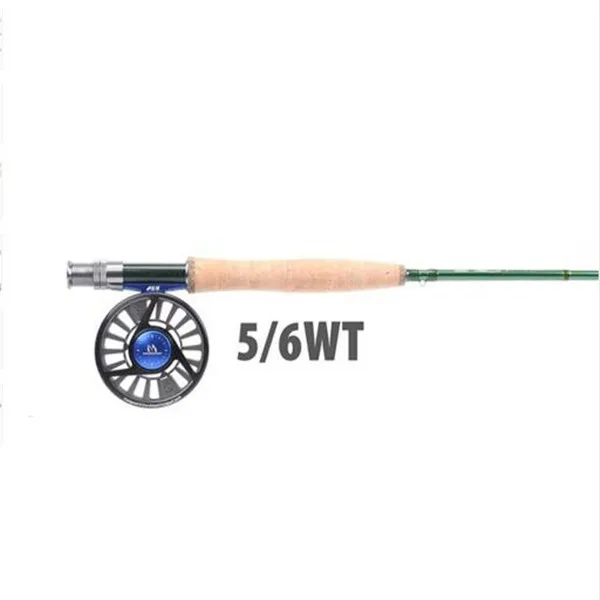 5and6WT Silver-Blue Maximumcatch 9FT 3/4/5/6/7/8 WT карбоновый штанги с алюминиевые обработанные нахлыстовая катушка рыболовные комбо - Цвет: 5and6WT Silver-Blue