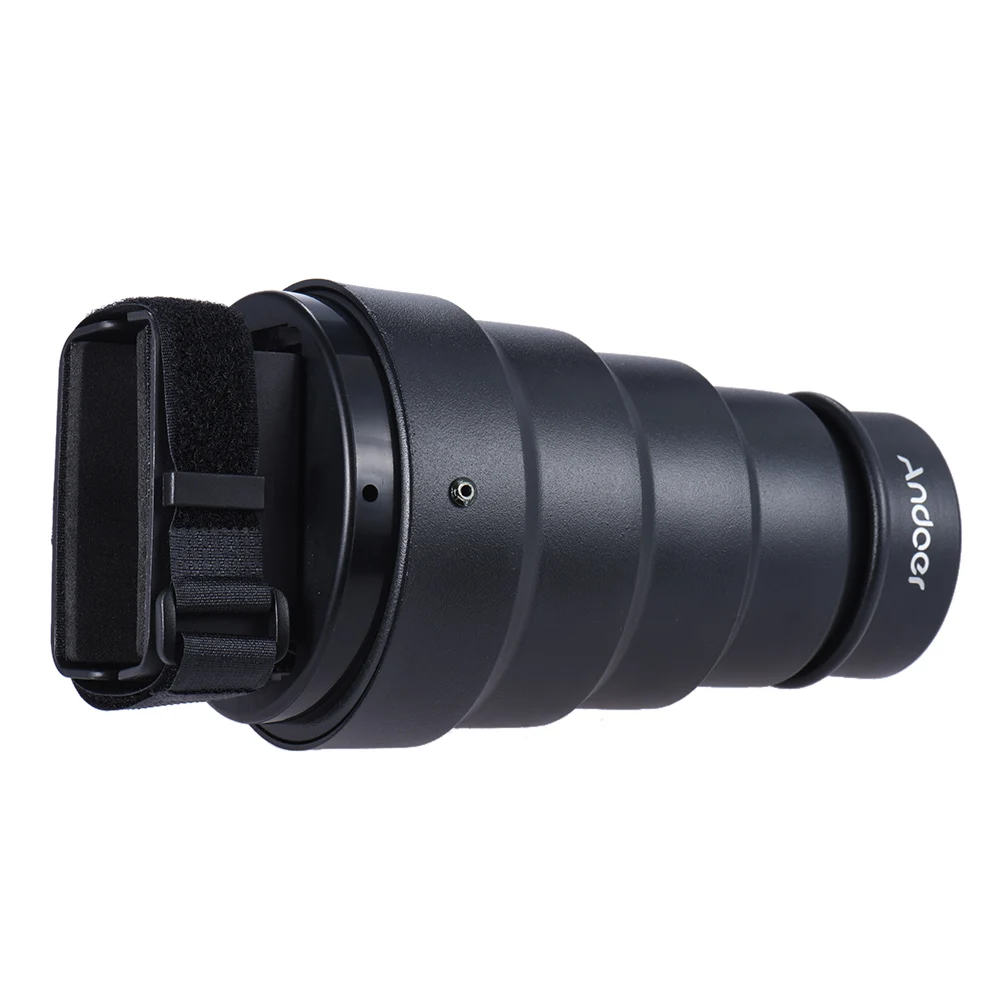 Andoer Conical Snoot Light Modifier w/50 градусов Сотовый цветной фильтр для Canon Nikon Neewer фотография