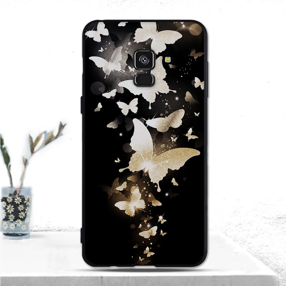 Чехол для Samsung Galaxy A8 (2018) A530F чехол роскошный мягкий силиконовый из ТПУ 2018 A530 чехлы