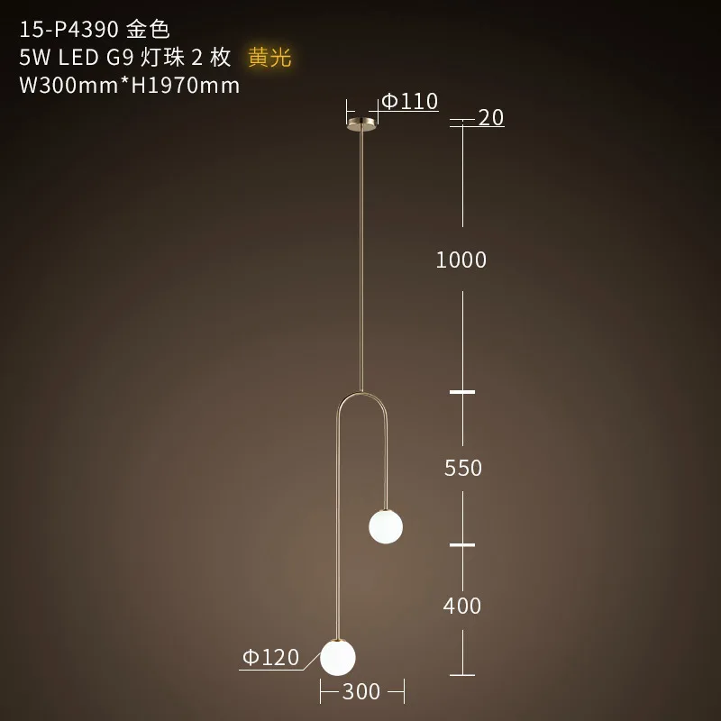 저렴한 미국 크리 에이 티브 유리 공 펜 던 트 조명 철 후프 교수형 램프 침실 카페 레스토랑 바 실내 조명기구 장식