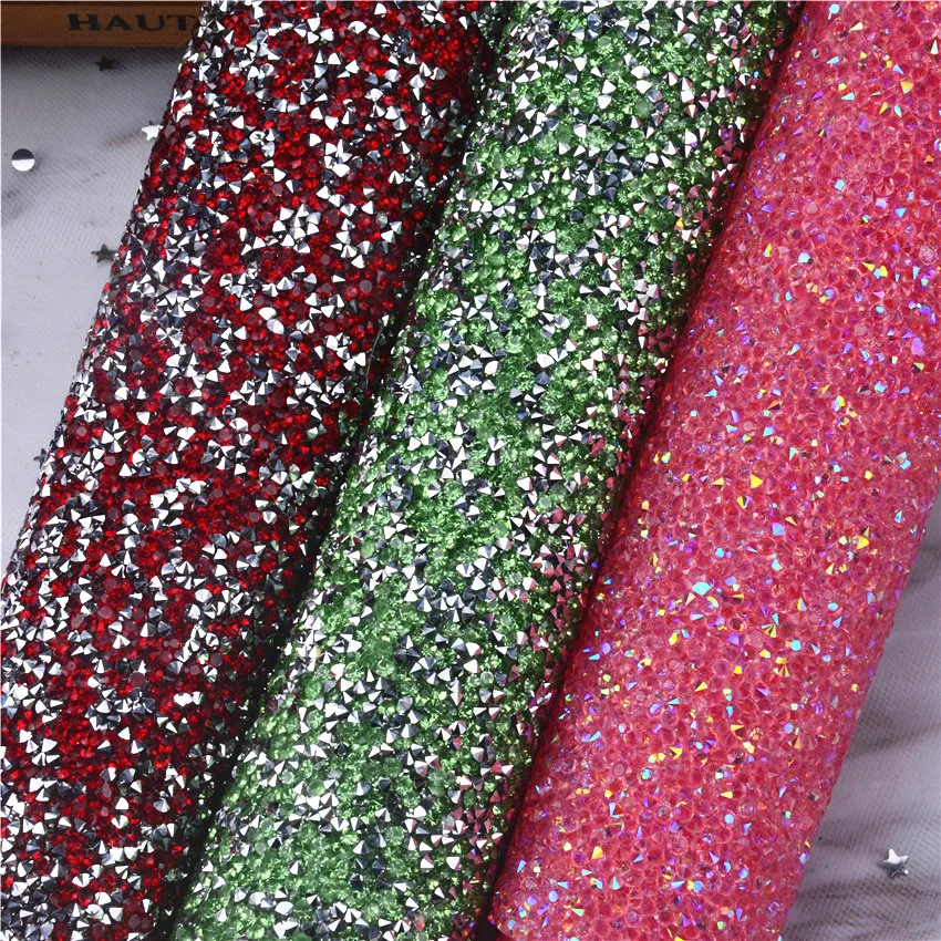 24*40 см Горячая фиксация bling смолы Стразы отделка Кристалл бисером аппликация железа на сетчатый страз лента окантовка для diy украшения