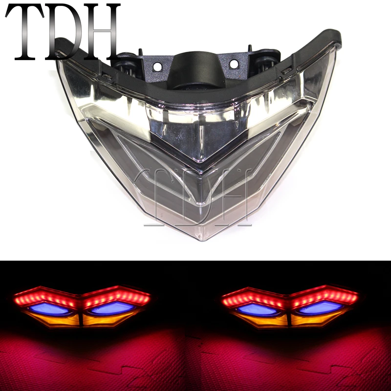 

Motorcycle 12V LED Taillight Brake Stop Light With Turn Signal Light For KAWASAKI NINJA 250 NINJA 300 2013-2015