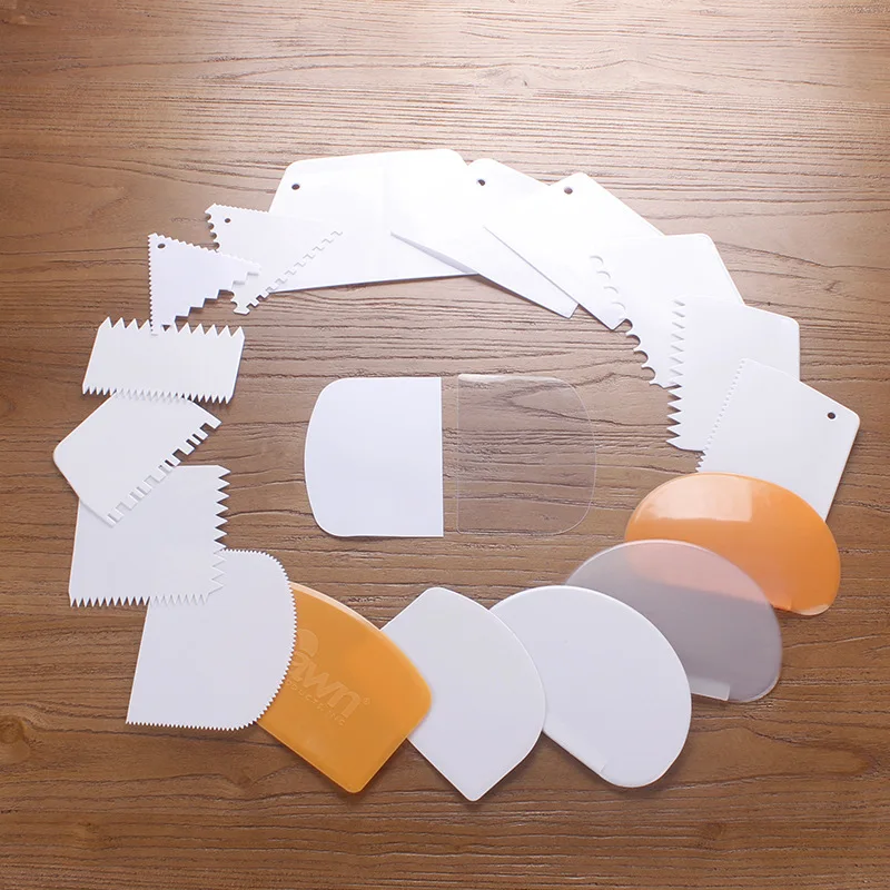 Бритвенный скребок для торта края инструмент украшения скрапперы резаки набор