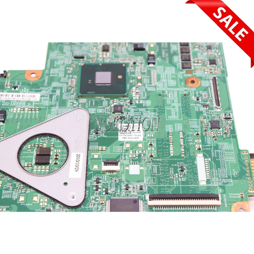 Материнская плата NOKOTION для ноутбука Inspiron N5010 48 4hh01. 011 CN-0K2WFF 0K2WFF K2WFF HM57 HD4650