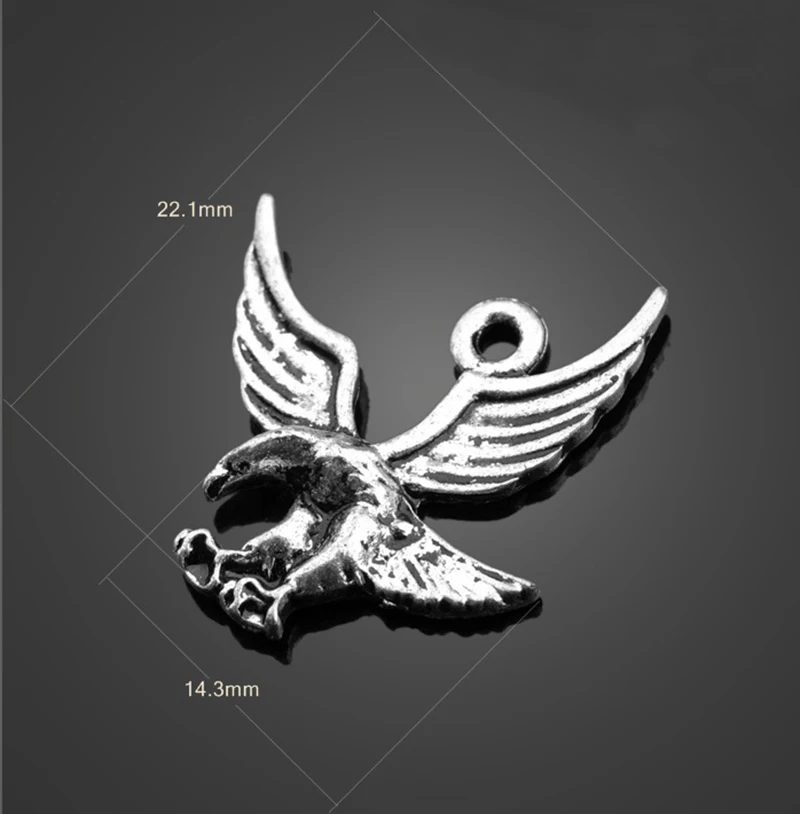 20 шт./лот античные серебряные животные Орел Шарм ястреб Подвески сплав ретро