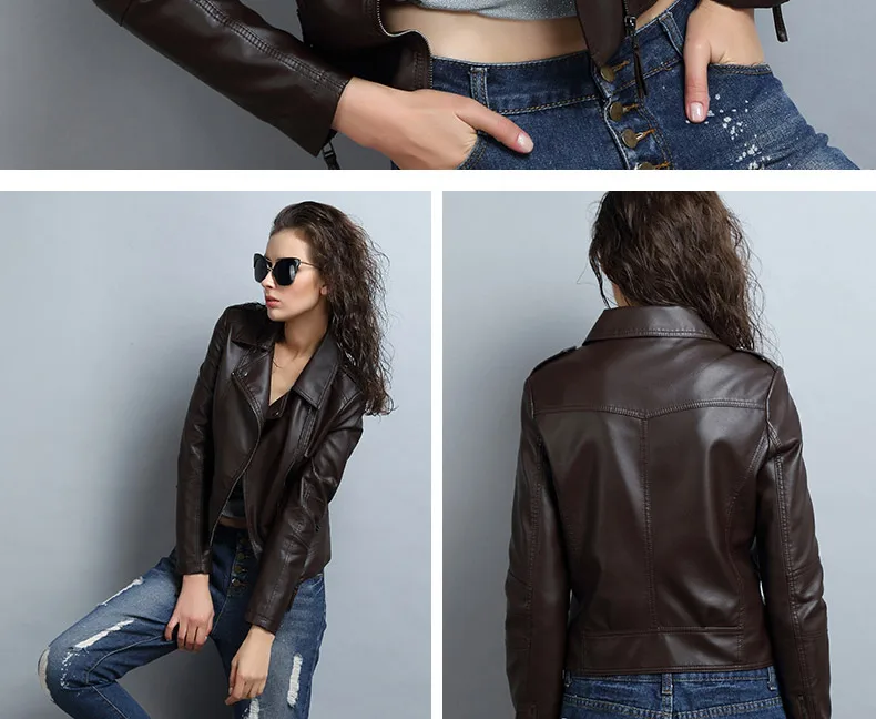 Кожаная куртка женская Chaqueta Cuero Mujer английское пальто Cuir Femme Cazadoras Ledermantel Lederjacke кожаные куртки кожаные пальто B571