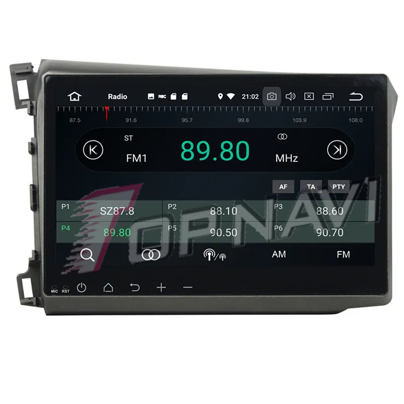 Topnavi Octa Core Android 9 0 автомобильный радиоприемник с навигацией GPS для Honda Civic 2012