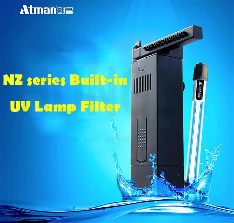 Фото Atman UV ultra-quiet rain shower tube built-in filter pump equipment for turtle tank fish tank №2