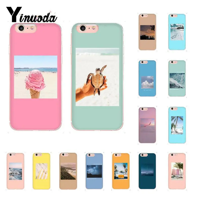 Yinuoda художественный Летний Пляжный морской чехол для телефона Fundas iPhone 8 7 6 6S Plus X XS
