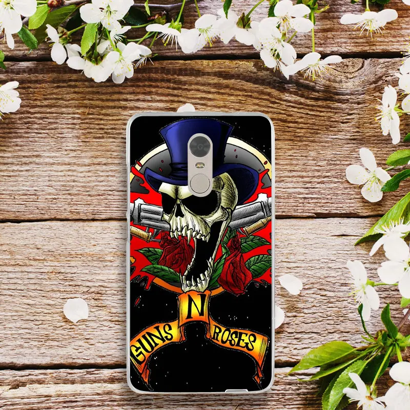 Мягкий силиконовый чехол для телефона из ТПУ Camiseta Guns n Roses с логотипом Xiaomi Redmi Mi Note 2