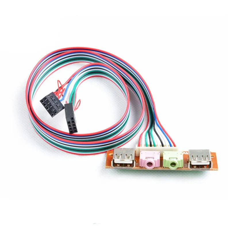 Передняя панель Usb аудио порт микрофон наушники кабель для ПК компьютера