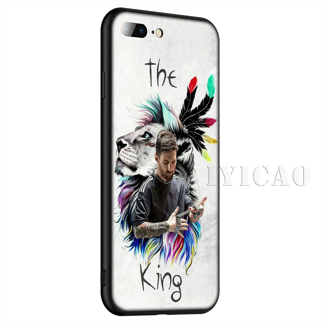 IYICAO Football Lionel Messi Silicone Soft Case for iPhone XR X XS Max 8 7 6 6S Plus 5 5S SE Cover |