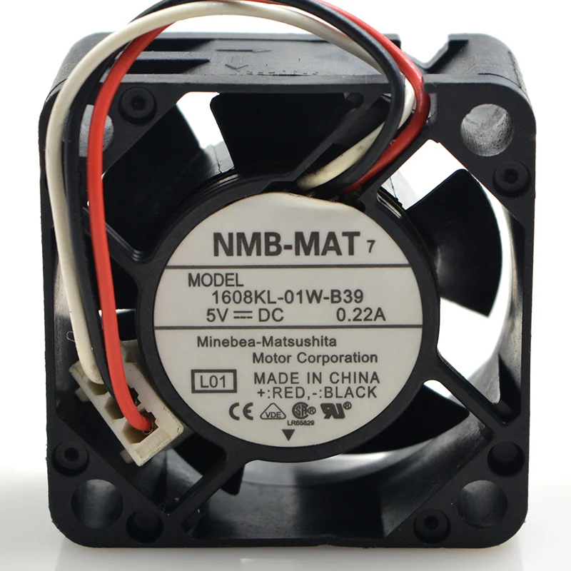 Новый оригинальный 1608KL-01W-B39 5 в 0.22A 40*40*20 мм 4020 3-проводной охлаждающий вентилятор