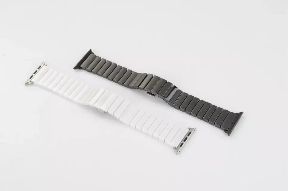 Браслет link для apple watch высококачественный керамический ремешок черного цвета 38/42