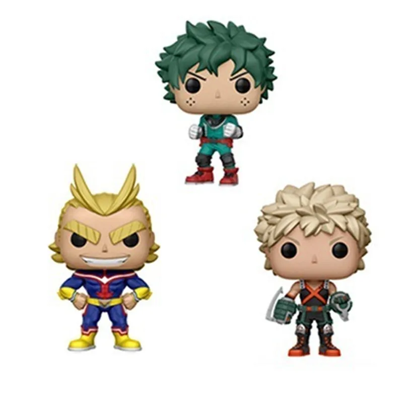

NEW ARRIVAL My Hero Academia Action Figure Midoriya Izuku Bakugou Katsuki All Might PVC Doll Toys With Retail Box 4" 10cm