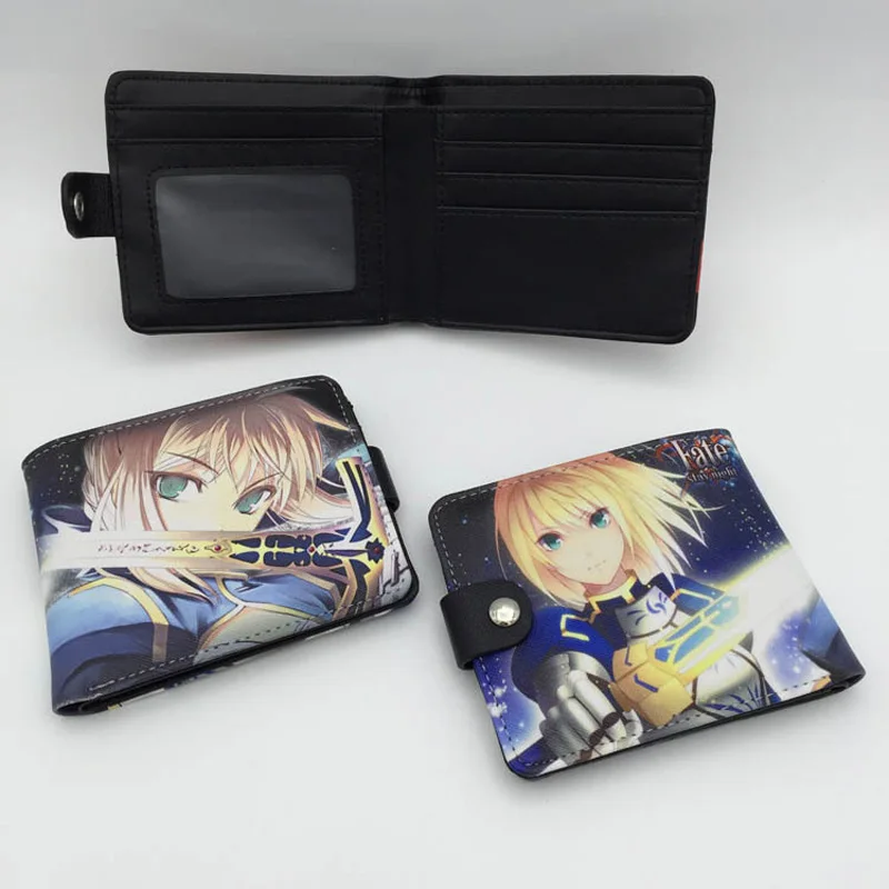 Сюрприз этим летом: аниме Fate Stay Night Saber Lily/Arturia Высококачественная Синтетическая кожа Изысканный кошелек/кошелек на кнопке