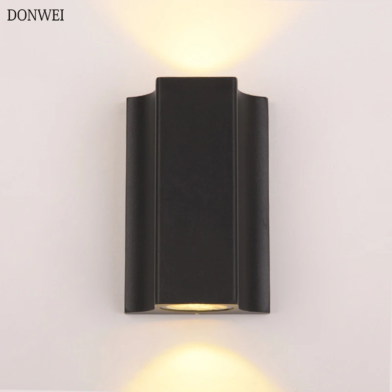 10 Вт светодиодный алюминиевый настенный светильник настенное бра наружное