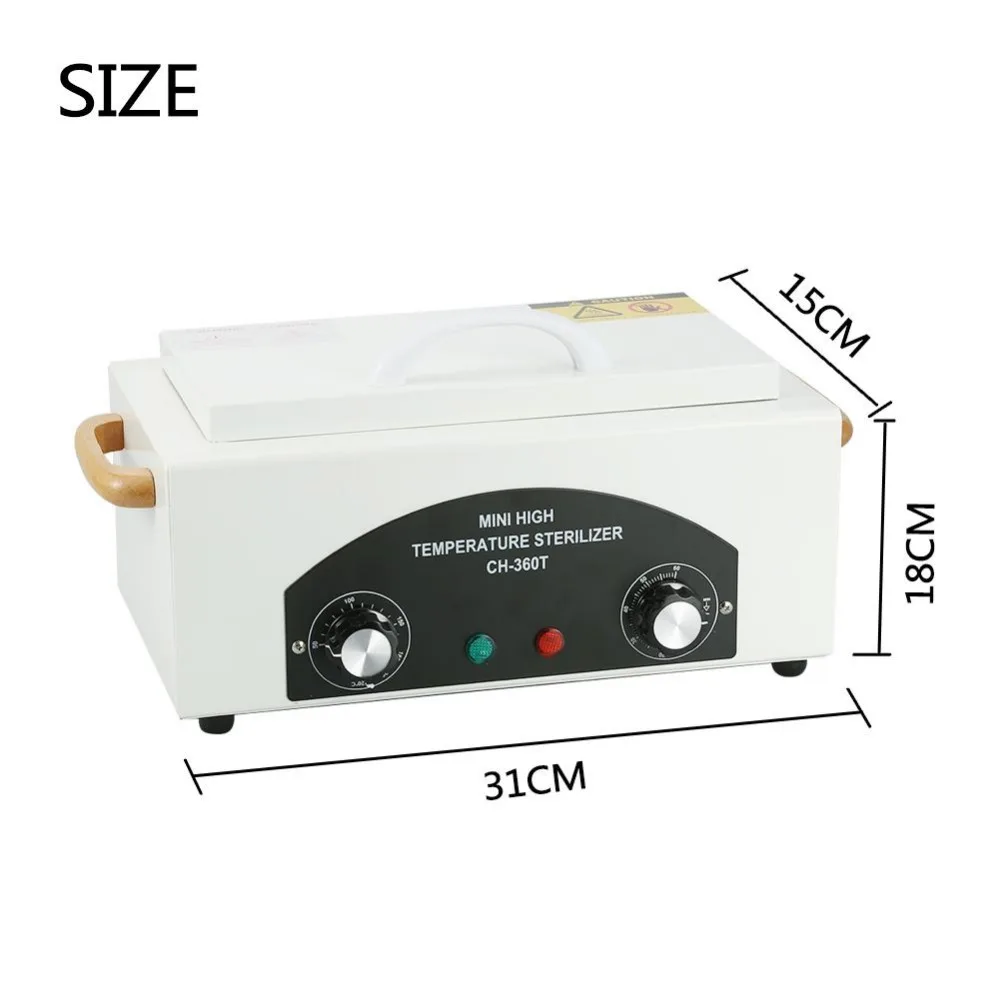 High Temperature UV Sterilizer Box Nail Art Tool with Hot Air Disinfection Cabinet Equipment For Salon | Красота и здоровье