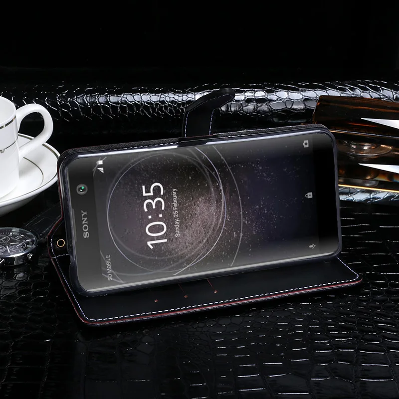 ITien ретро кожаный чехол для Sony Xperia XA1 Ультра защитный Премиум ТПУ силиконовый Etui