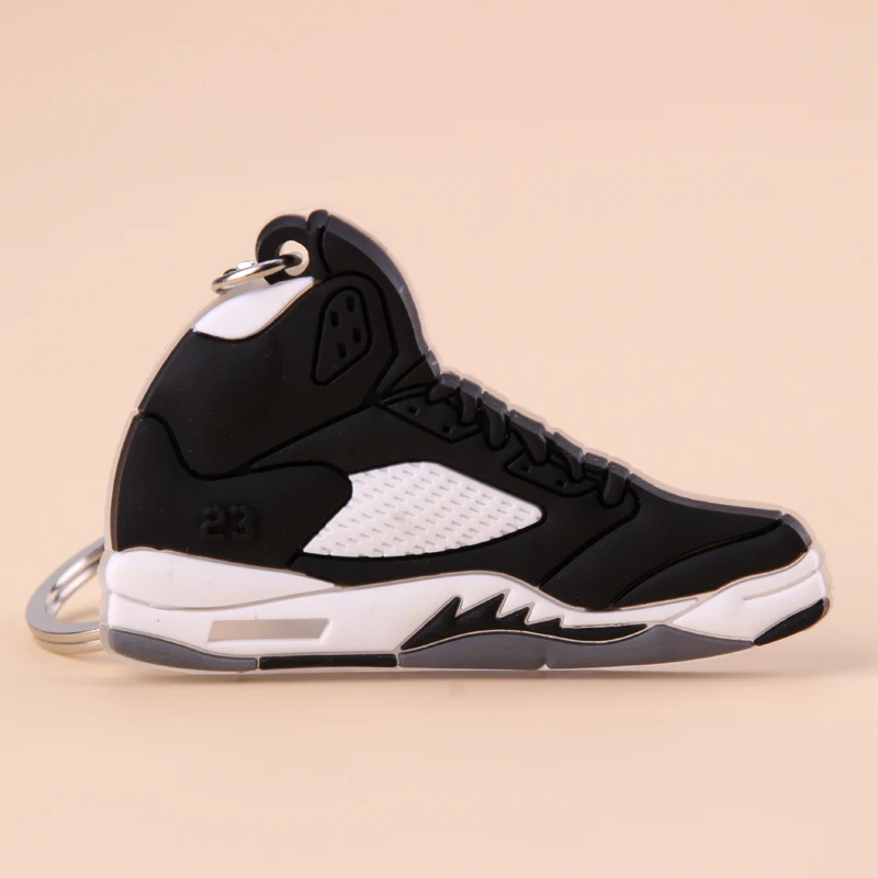 Picture Color7 Брелок новые экзотические мини Jordan 5 ретро обуви ключевая цепь Для мужчин и Для женщин детские подарочные брелки на баскетбольных кроссовок ключ держатель porte Clef - Цвет: Picture Color7