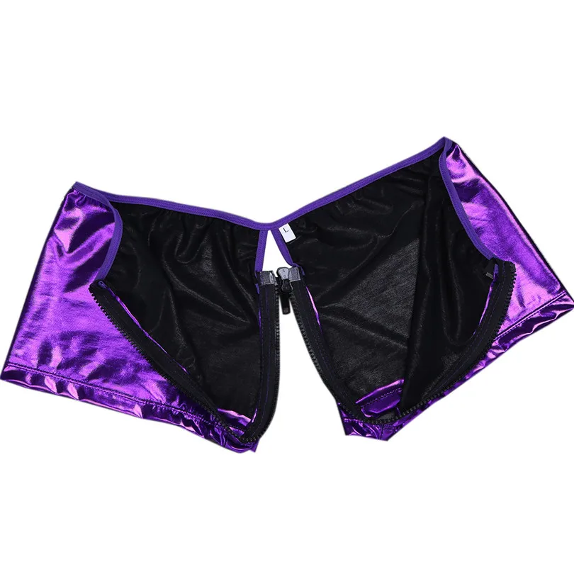 Новое модное мужское нижнее белье из лакированной кожи на молнии сексуальные