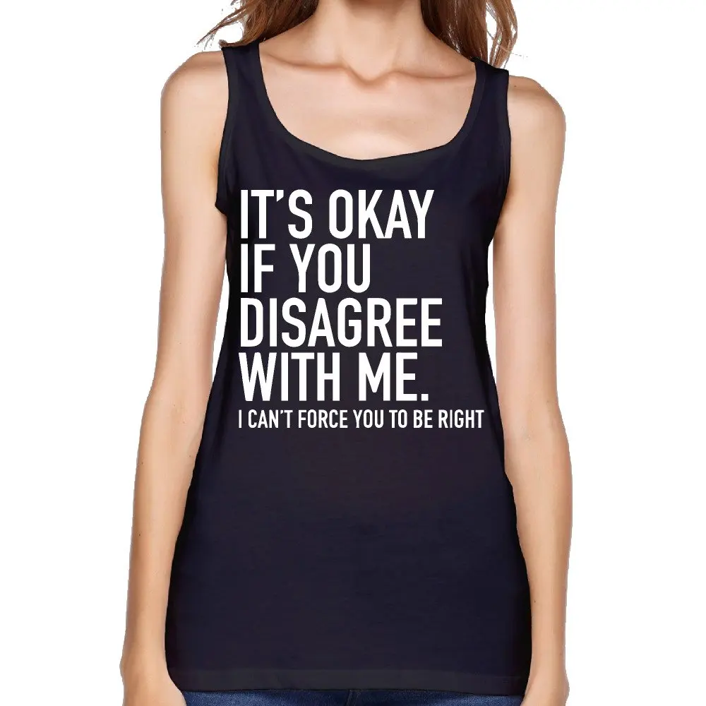 2017 это нормально если вы не согласны с меня печать Для женщин Безрукавки для