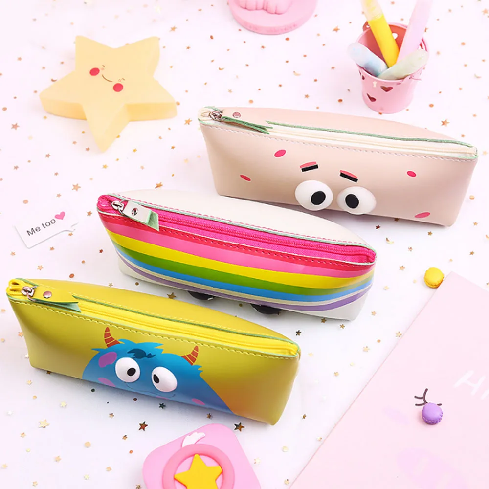 Kawaii Большой Глаз пенал с животными мультфильм панда пенал коробка для детей подарок косметический Канцелярские сумка для школьных принадлежностей