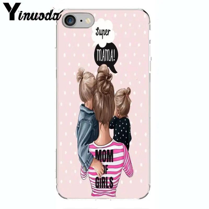 Yinuoda супер мама девушка красочные милые аксессуары для телефона чехол Apple iPhone 8 7 6