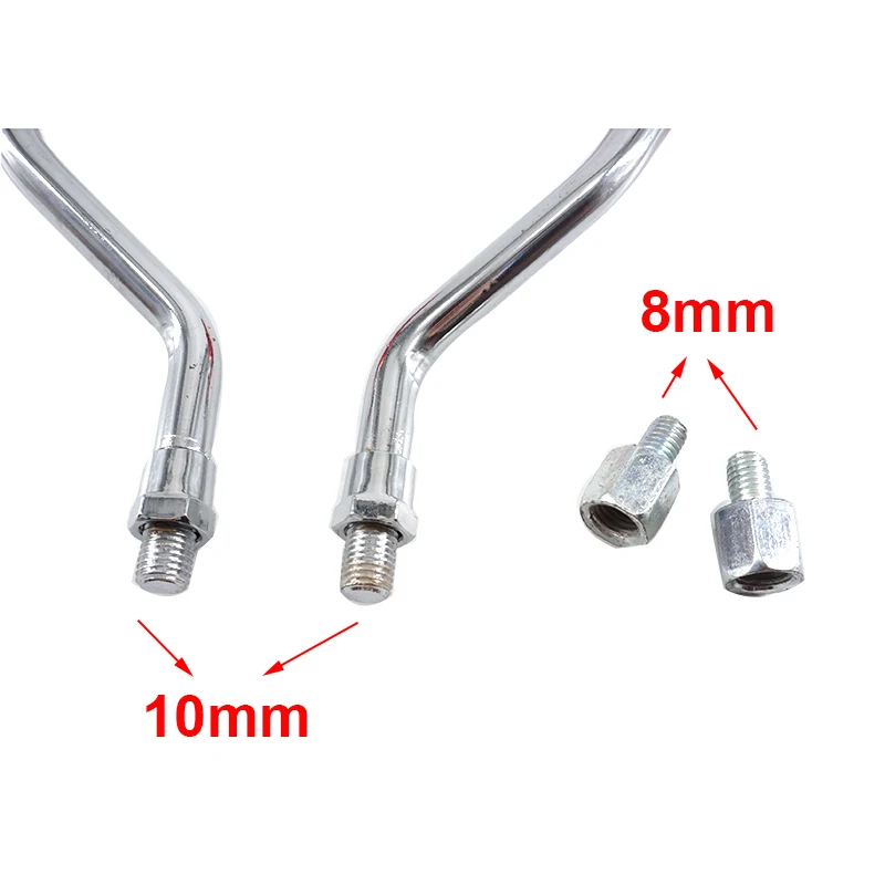 

BOZXRX 1 Pair Universal Moto Rearview Scooter Mirrors Skull Hand Ghost Claw Rearview Side Mirrors for Kawasaki Yamaha Suzuki