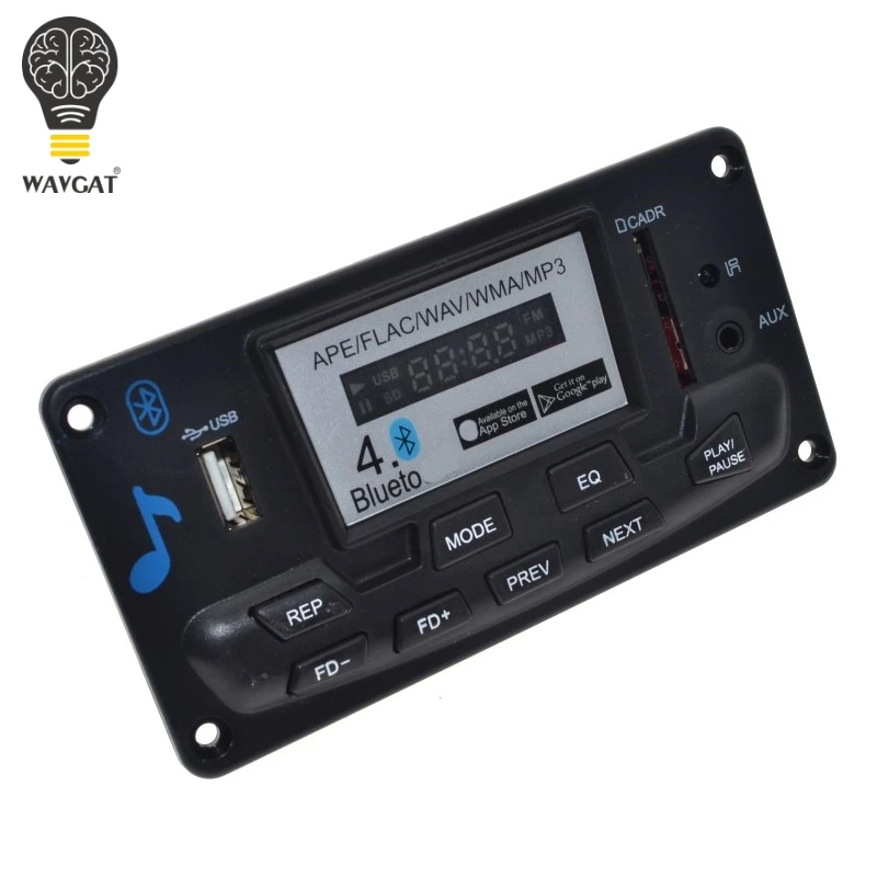 4 0 Bluetooth MP3 декодирование плата модуля DIY USB/SD/MMC APE FLAC WAV мороженое декодер запись