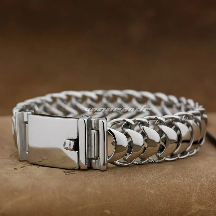 Мужской браслет из нержавеющей стали 316L длина 17 дюймов|stainless steel mens bracelet|steel man