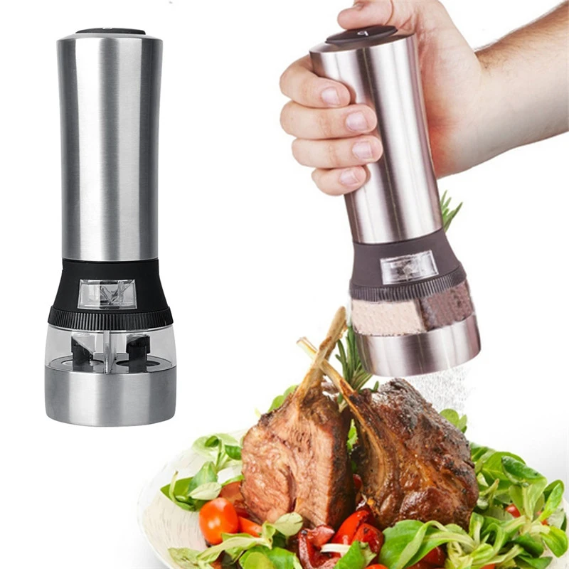 Автоматическая электрическая мельница для перца со светодиодсветильник кой 2018 |