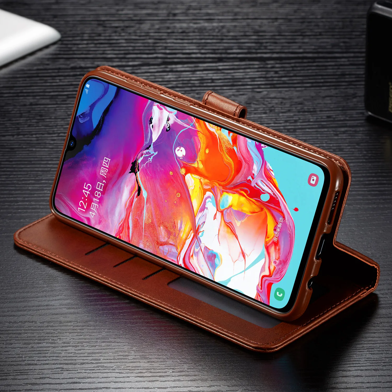 Кожаный чехол-кошелек для Samsung galaxy A10 A20 A20E A30 A40 A50 A60 A70 чехол samsung | Мобильные