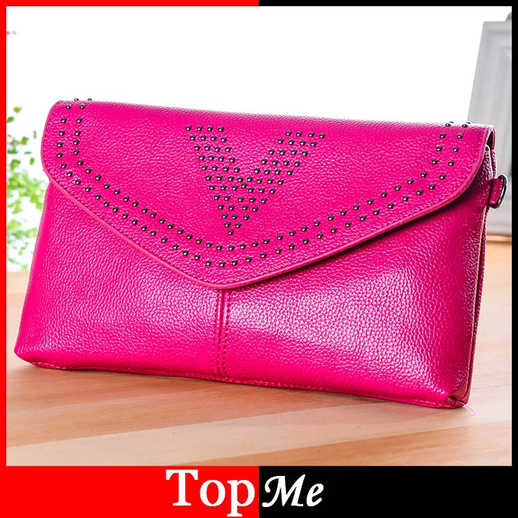 Женская сумка на молнии через плечо с заклепками брендовая дизайнерская