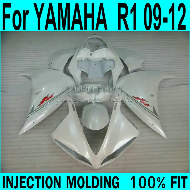 AXP white Fairing kit For YAMAHA R1 09 10 11 12 Fairings ( glossy) Injection +7gifts XP67 | Автомобили и мотоциклы