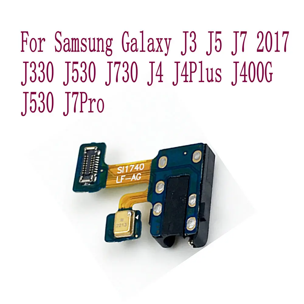Гибкий кабель для наушников и микрофона смартфонов Samsung Galaxy J4 J4Plus J400G J530 J7Pro |