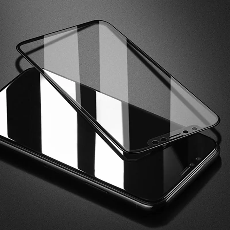 Стеклянный 3D чехол с полным покрытием для iPhone X 6 6S 7 8 из закаленного стекла XS XR MAX 6s