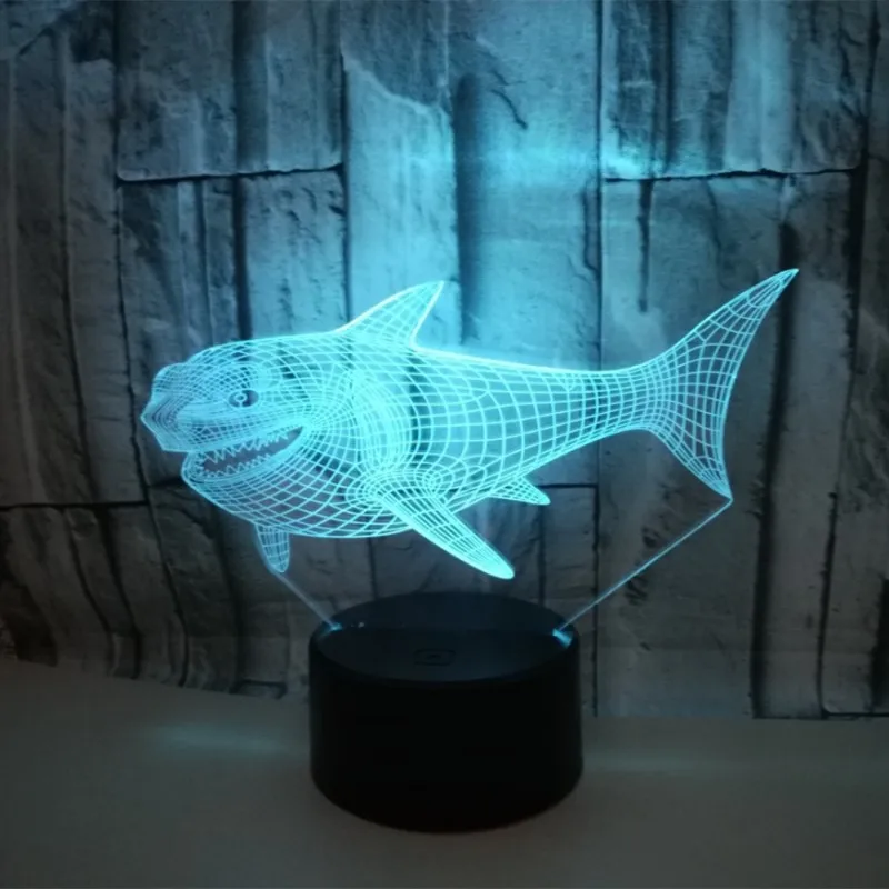 Цветная сенсорная 3d лампа иллюзия светодиодный ночник USB настольная для детей