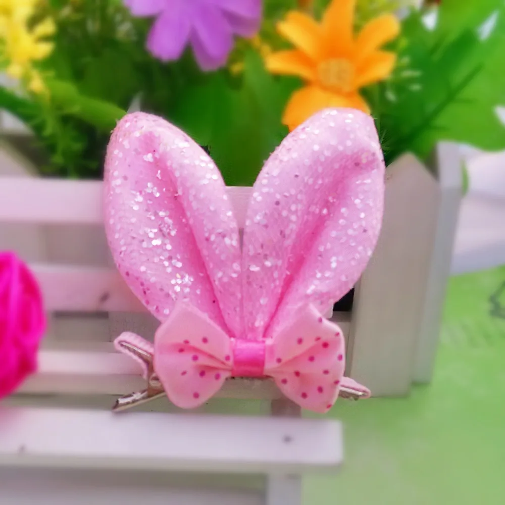 Новые заколки для волос M MISM милые с кроличьими ушами модные детские аксессуары 10