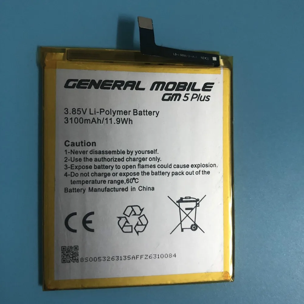 3100 mAh запасная батарея Bateria Batterij для общего мобильного GM 5 GM5 Plus Android одна