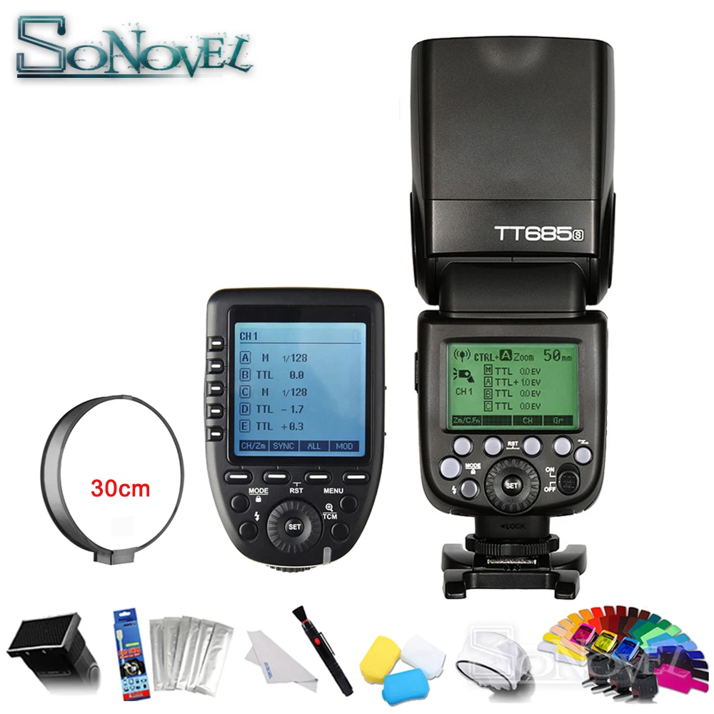Godox TT685S 2 4G HSS 1/8000s TTL GN60 Беспроводная вспышка Speedlite + Xpro S передатчик триггер для Sony