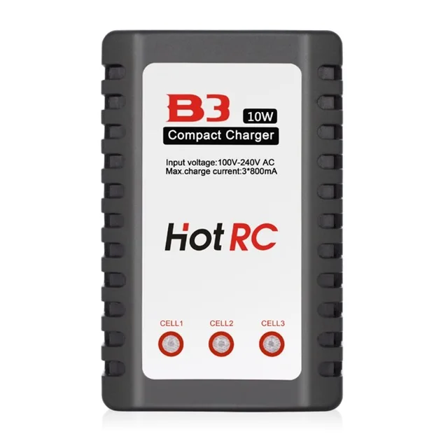 HotRc B3 10W зарядное устройство для 2S 3S ячеек 7 4 V 11 1 RC LiPo батарея US мопс | Игрушки и